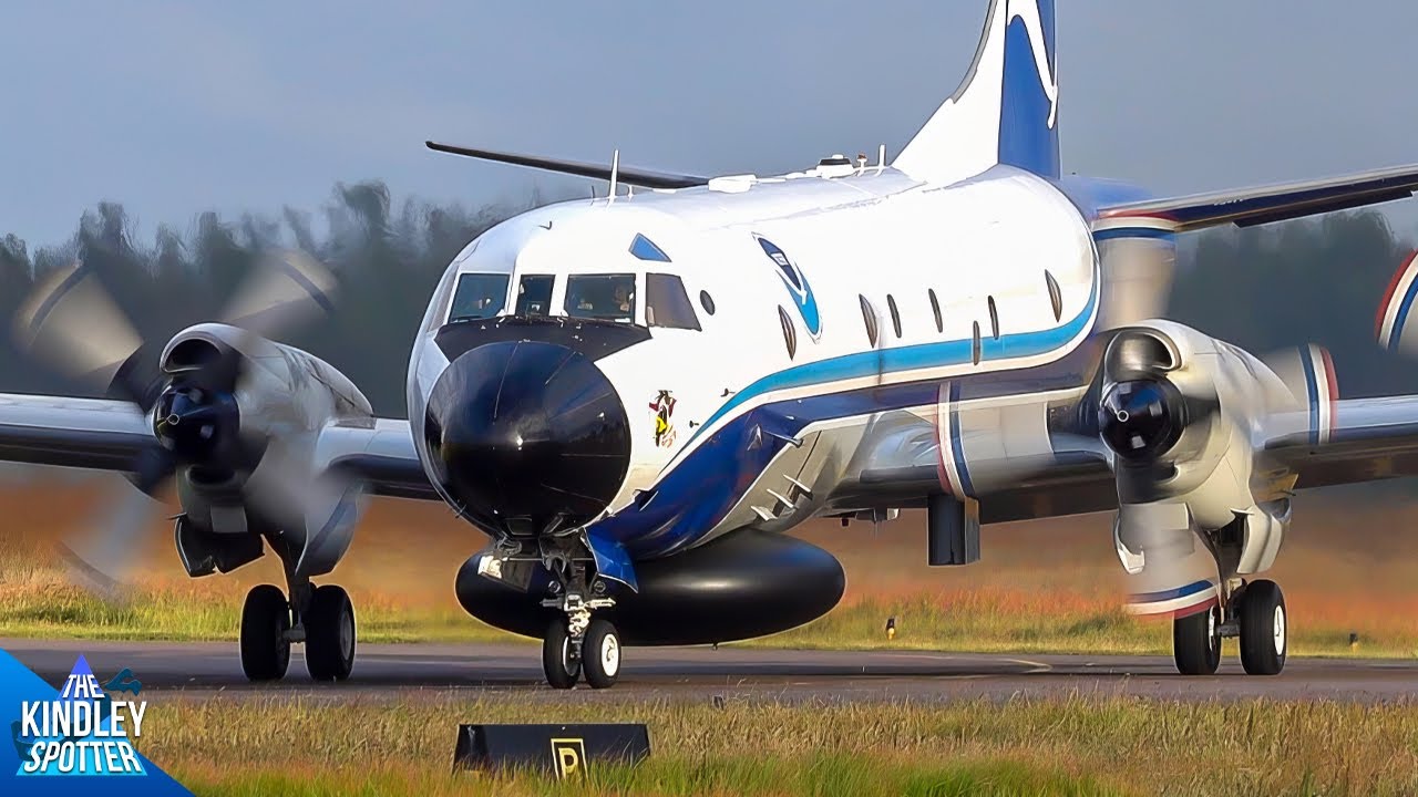 (4K) NOAA's WP-3D Orion Hurricane Hunters Visit Bermuda | Hunting Down Hurricane Nigel