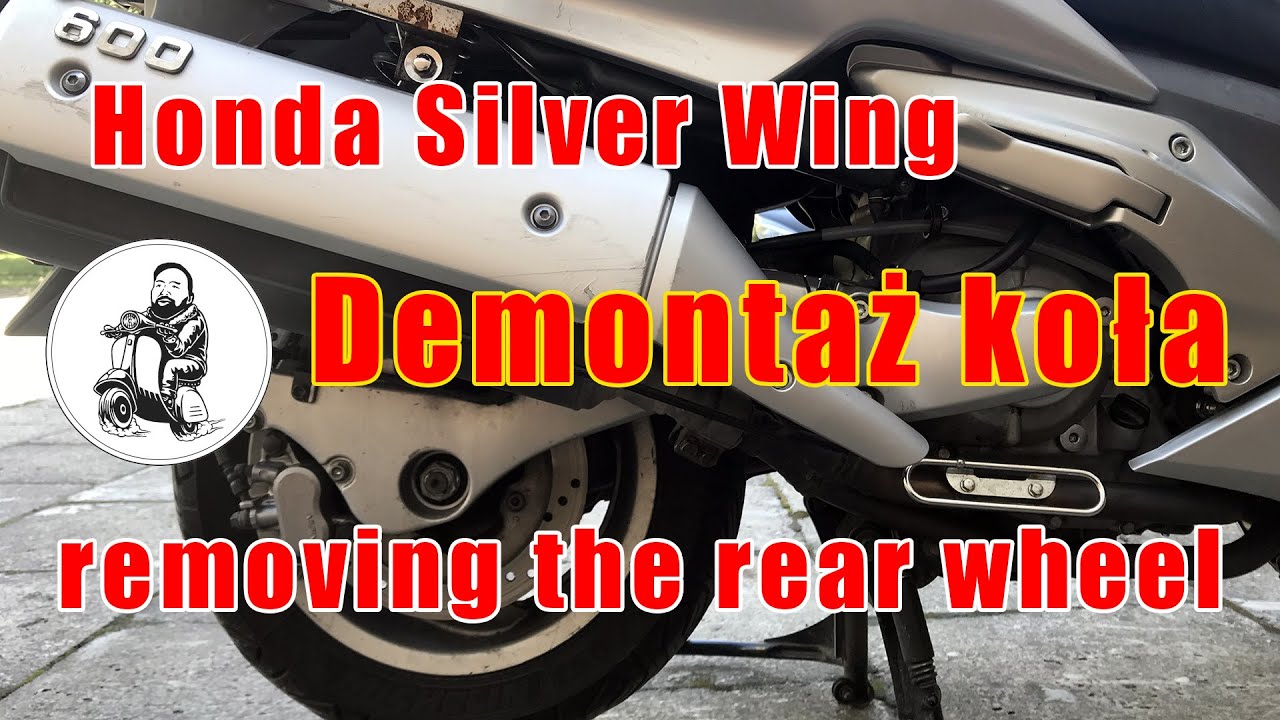 Jak zdjąć tylne koło? Honda Silver Wing/ How to remove the rear wheel? Honda Silver Wing