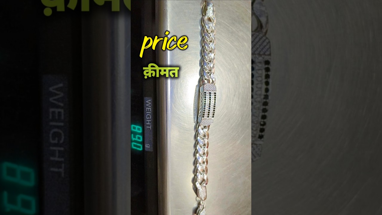 silver bracelet for men 🧿😲 #breslets