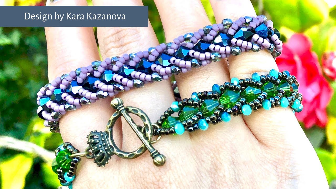 Flat spiral bracelet tutorial | Spiral Stitch | Beaded Bracelet
