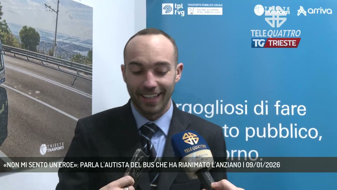 «NON MI SENTO UN'EROE»: PARLA L'AUTISTA DEL BUS CHE HA RIANIMATO L'ANZIANO | 09/01/2026