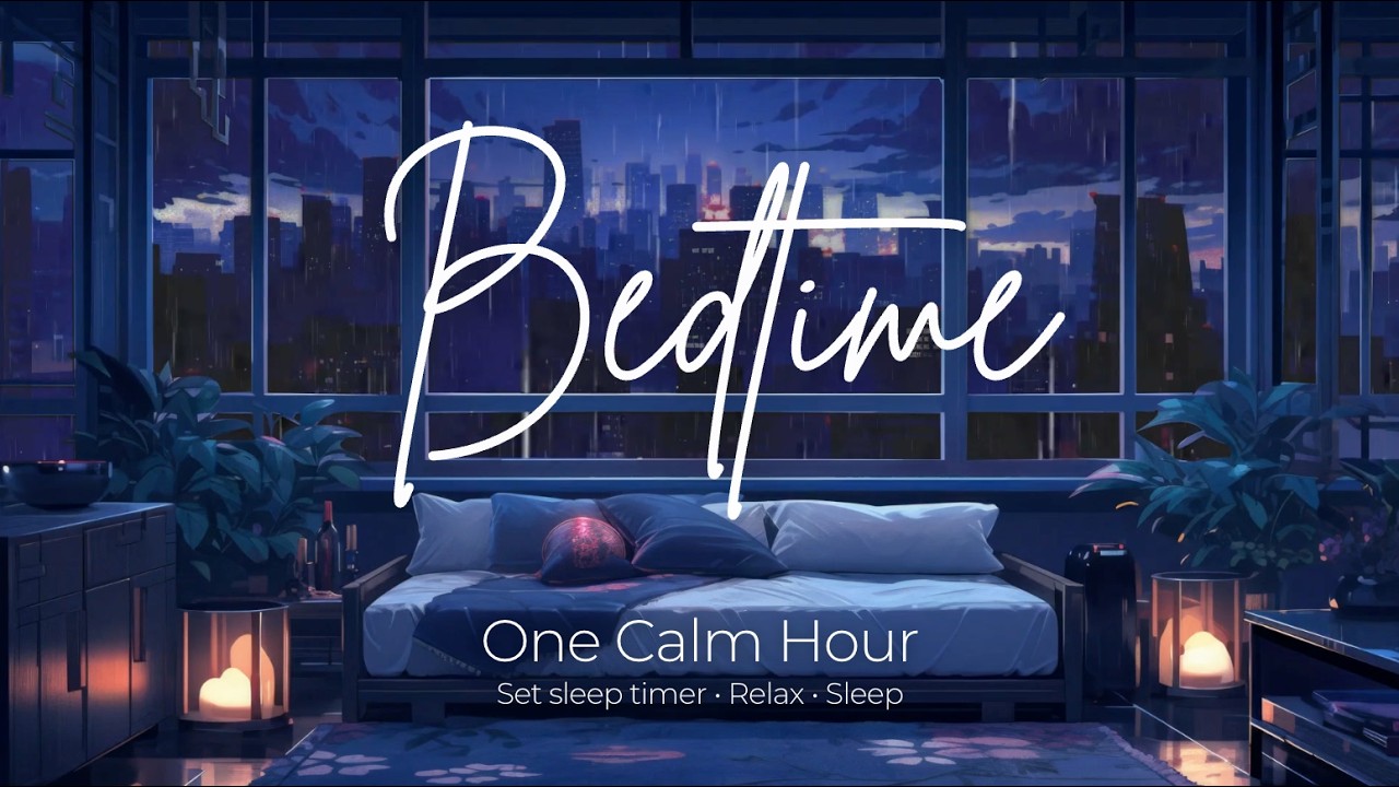 Rain Sounds at Night – 1 Hour to Fall Asleep | Set Your TV Timer