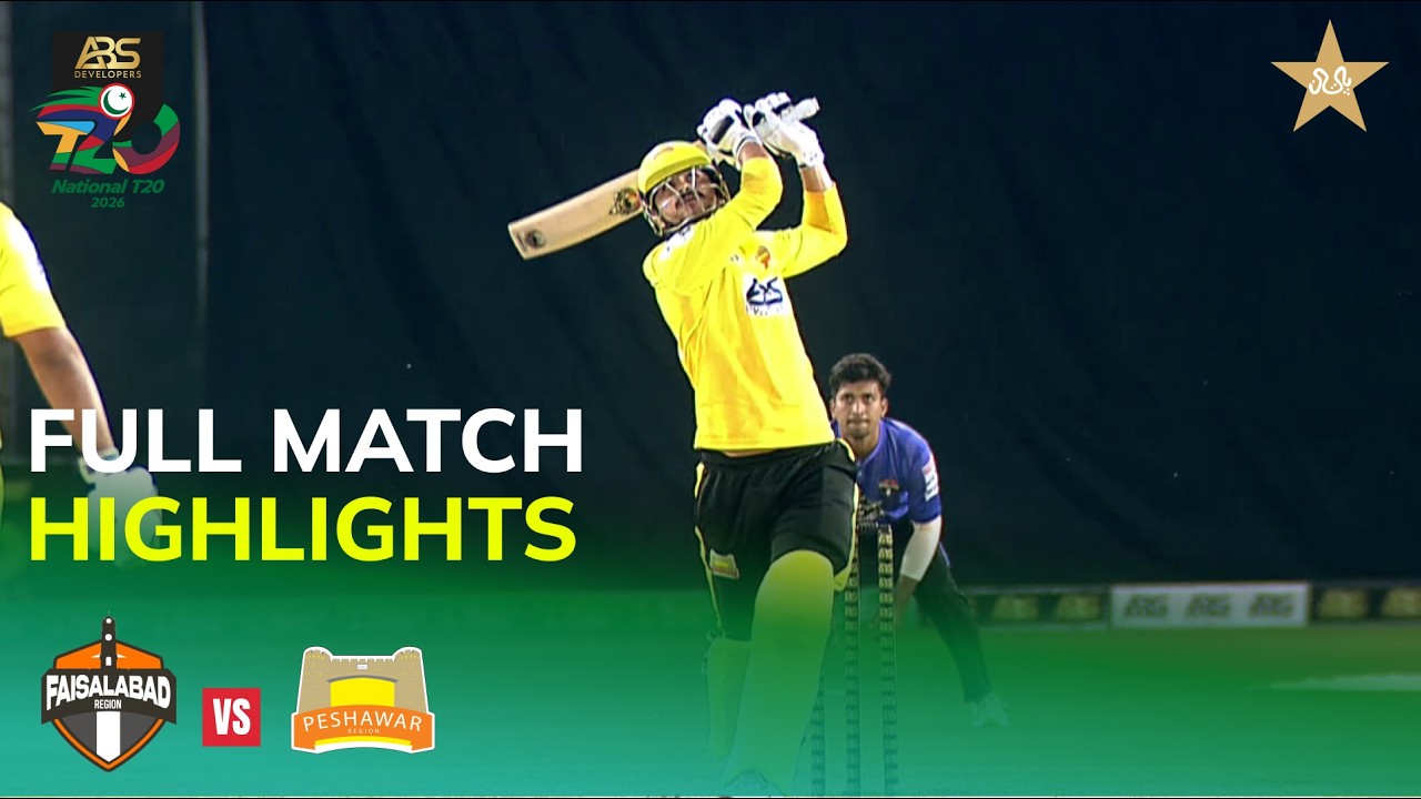 Full Highlights | Faisalabad Vs Peshawar | M13 | ABS Developers National T20 Cup | MZA1H