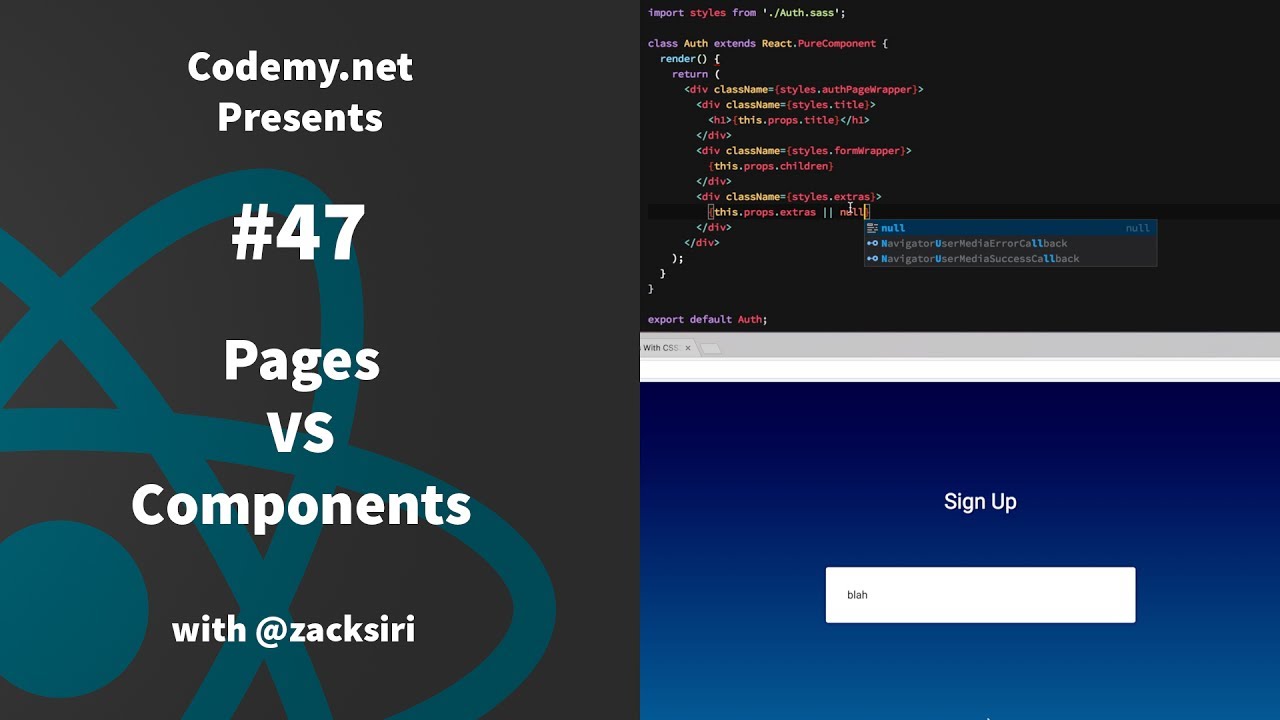 React: Pages VS Components - [047]