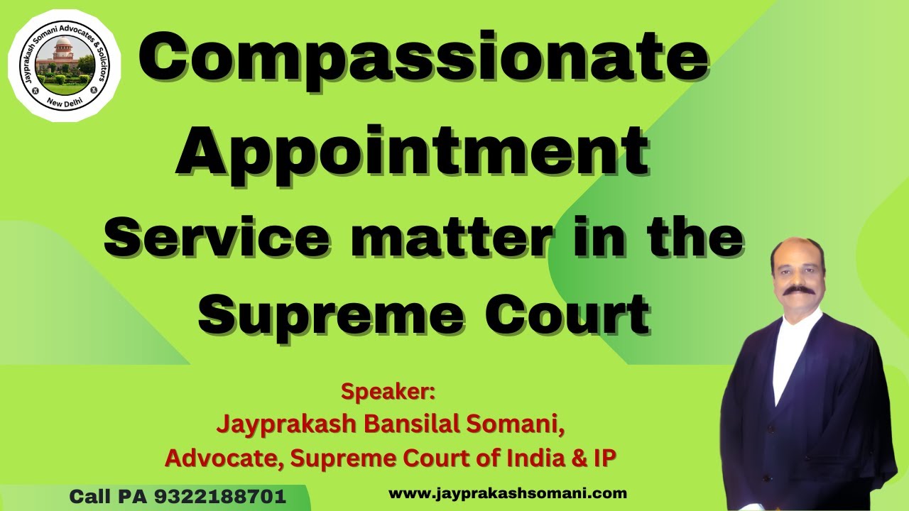 Compassionate Appointment Service matter in the Supreme Court