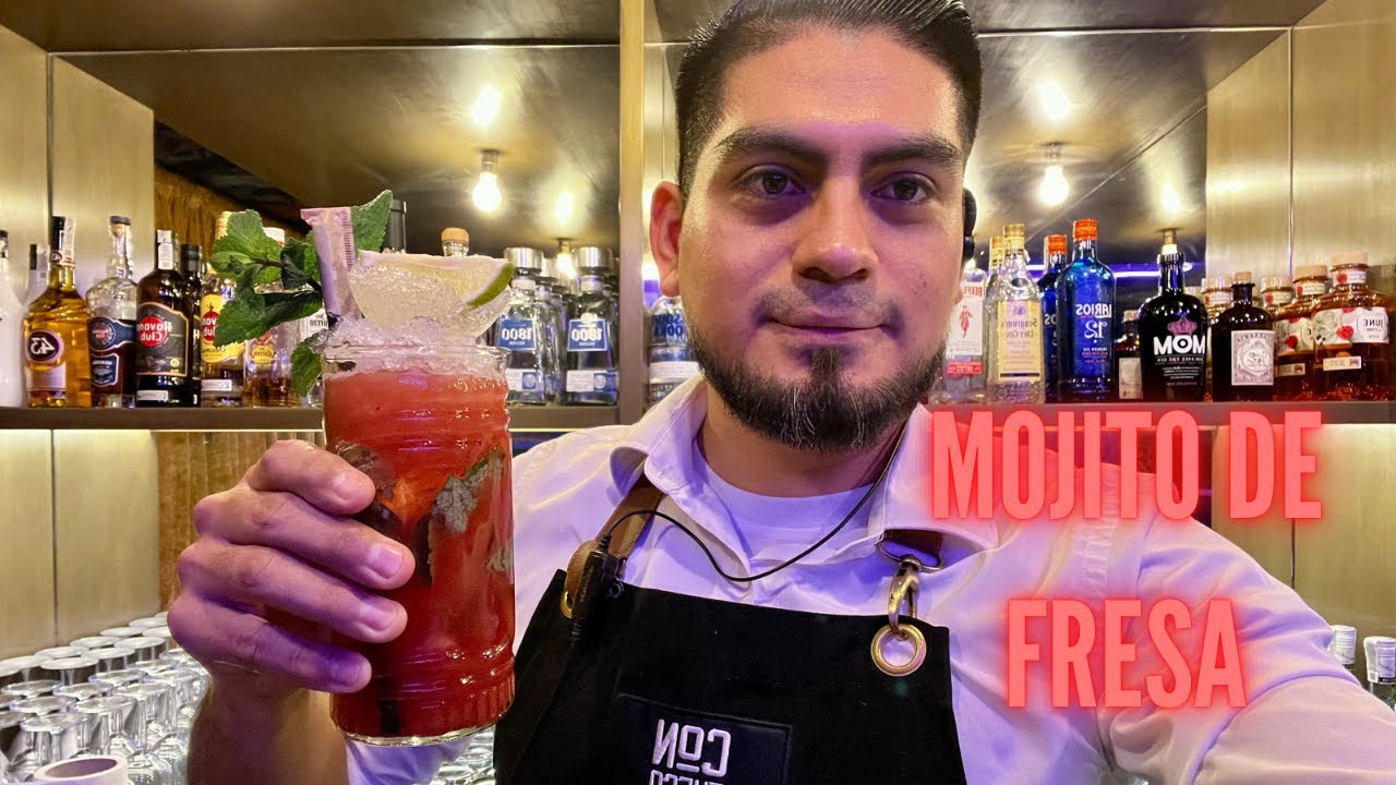 C&oacute;mo preparar el mejor MOJITO DE FRESA 🍓 🍹