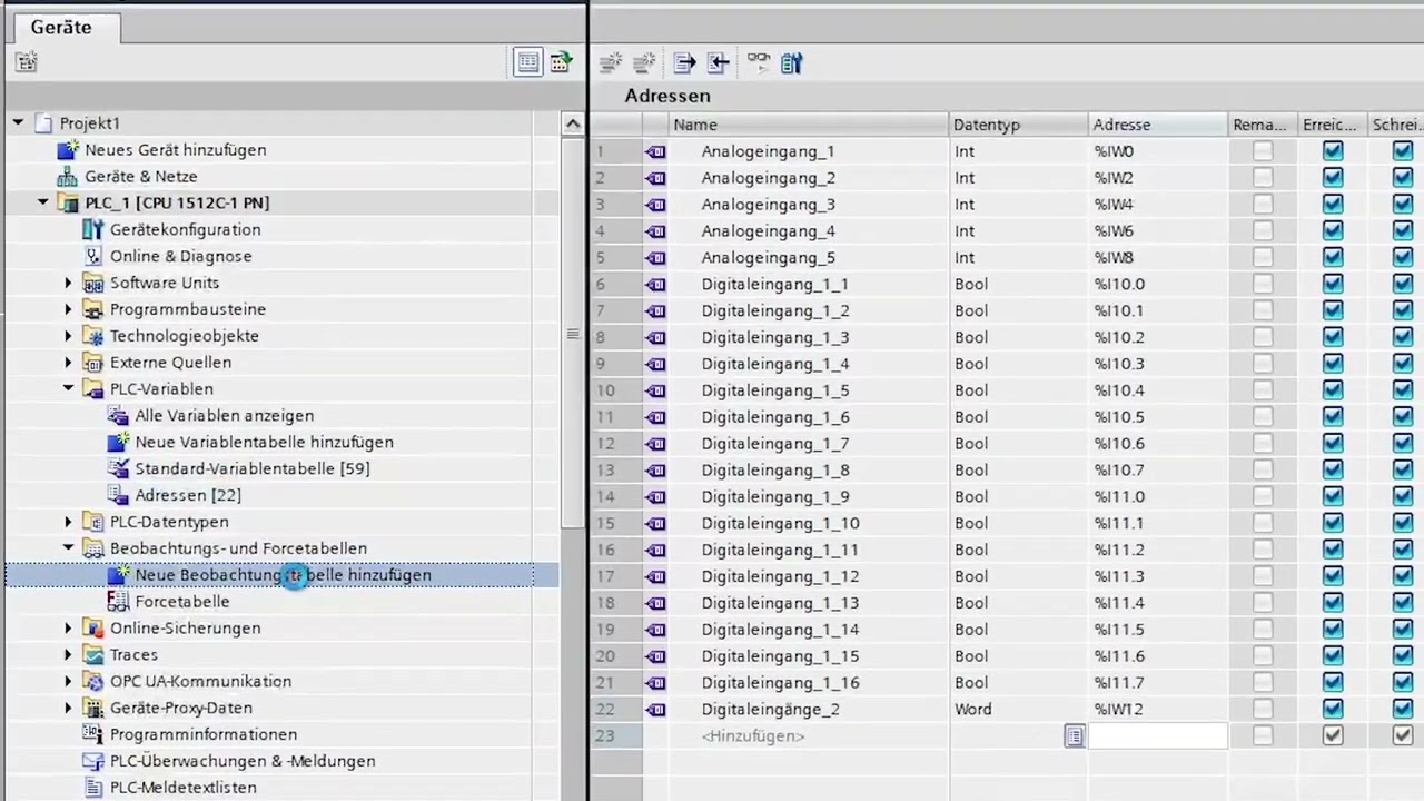 101_Siemens TIA Portal_Hardware und Simulation