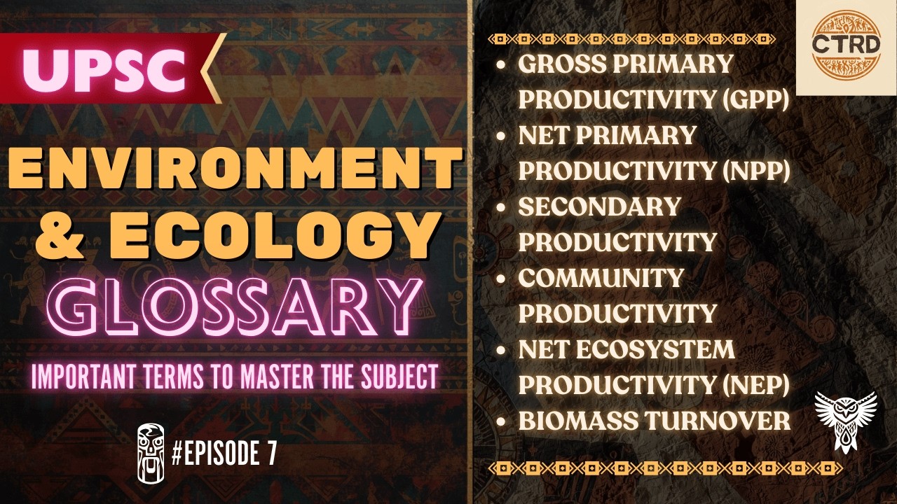 👉 Productivity in Ecology Explained for UPSC | GPP, NPP & Secondary Productivity (Part 7)