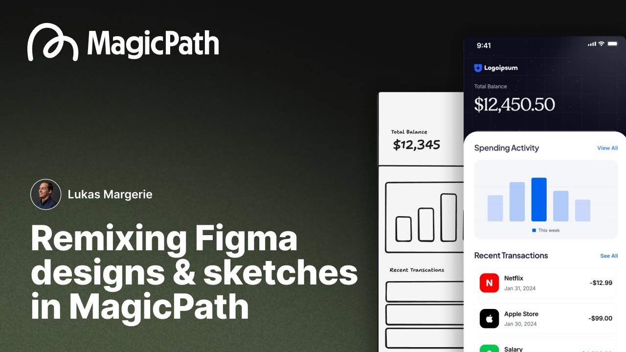 Remixing Figma Designs with Sketches in MagicPath