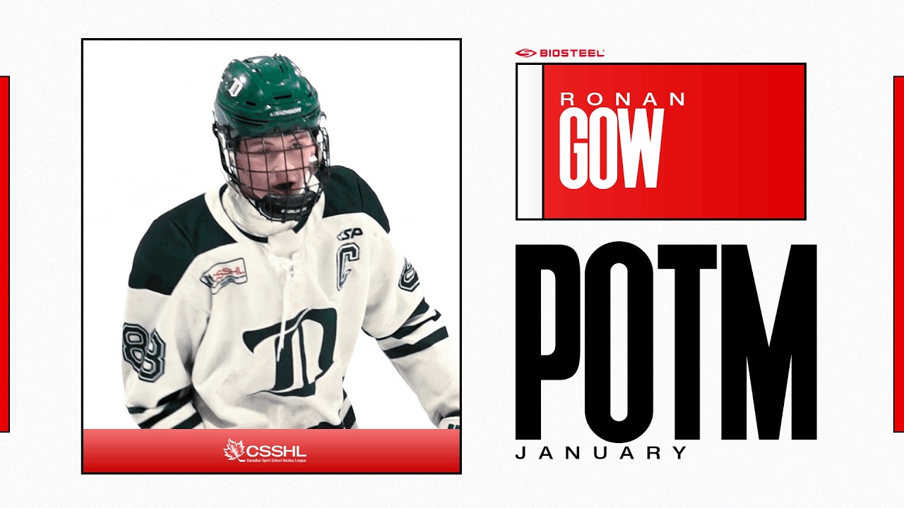 U15 Prep January POTM | Ronan Gow, Delta Hockey Academy