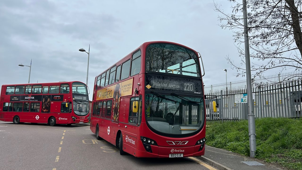 FULL ROUTE VISUAL | London Bus Route 220: Wandsworth - Willesden Junction VH45110 BD13OJE 