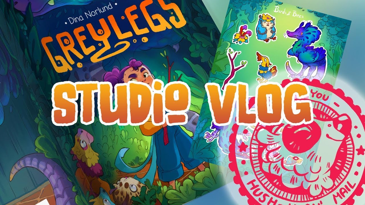 Stamp, title and stickers • Greylegs kickstarter planning (Studio Vlog)