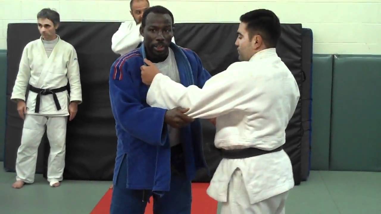 Using combination attack to set up throw by Olympian Pierre Sene - Cahill's Judo Academy