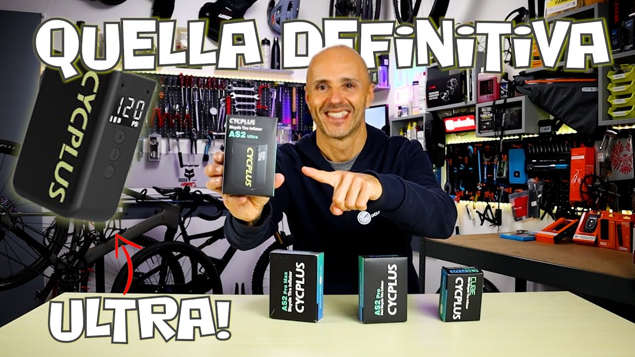 Cycplus AS2 Ultra - Mini gonfiatore per bici DEFINITIVO