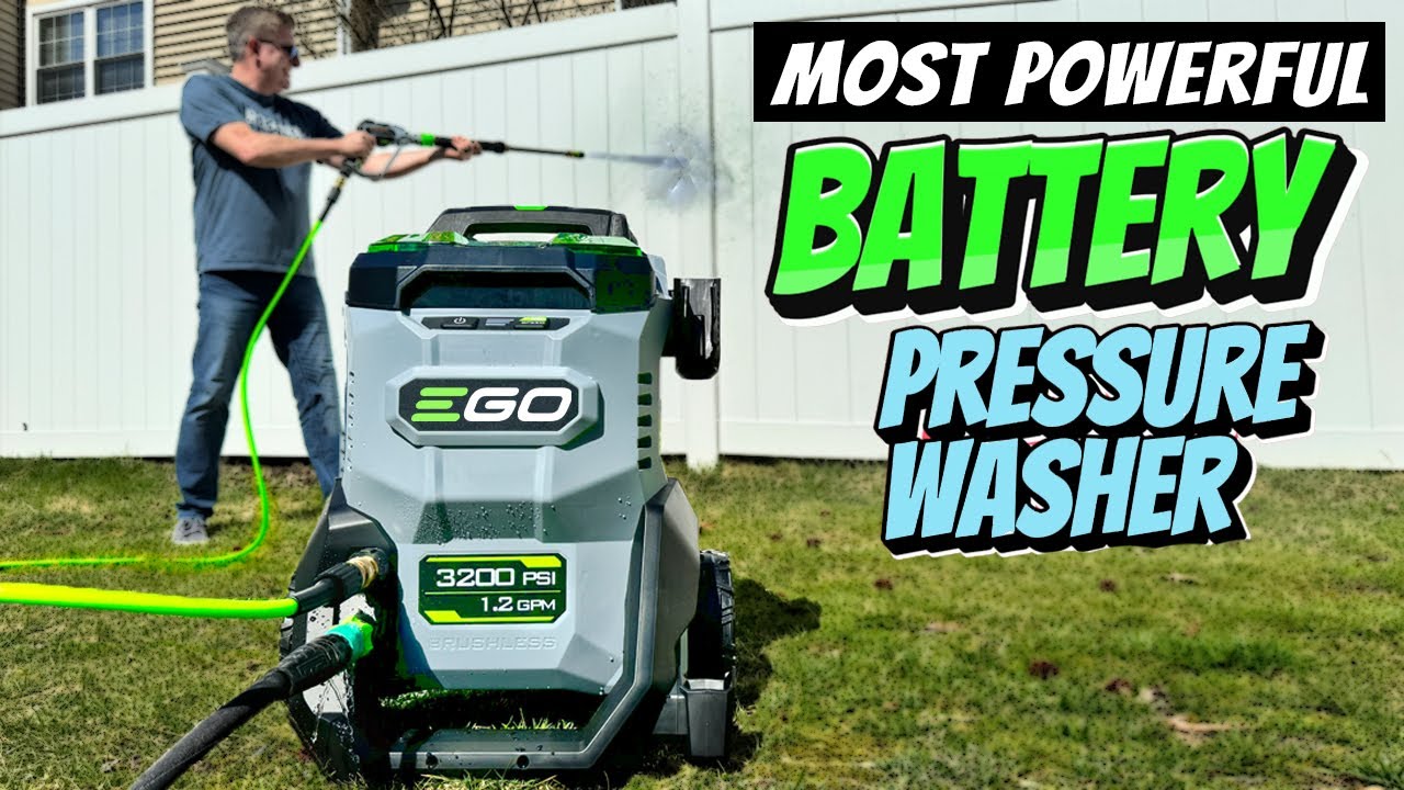 DIRTY VIDEO - EGO 3200psi Battery Pressure Washer Review💧💧💧