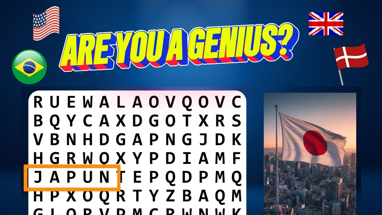 GUESS THE COUNTRY! 🌍 (8 Levels) | Ultimate Word Search Challenge