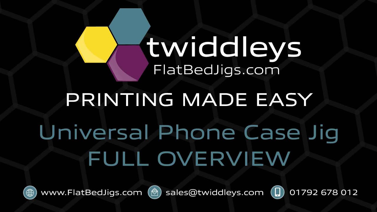 Flatbed Printer Jigs | Phone Case Jig for UV Digital Printing Phone Cases with Twiddleys FlatbedJigs
