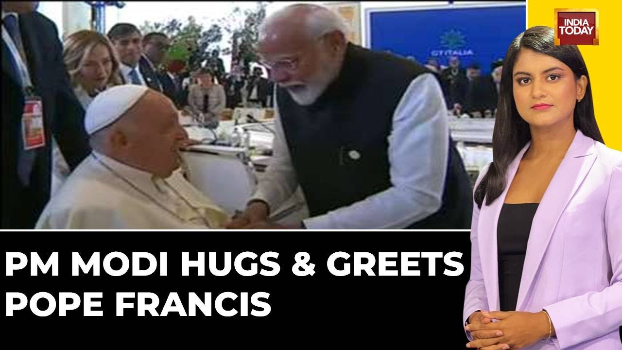Video: PM Modi Hugs And Greets Pope Francis At G7 Summit In Italy | India Today