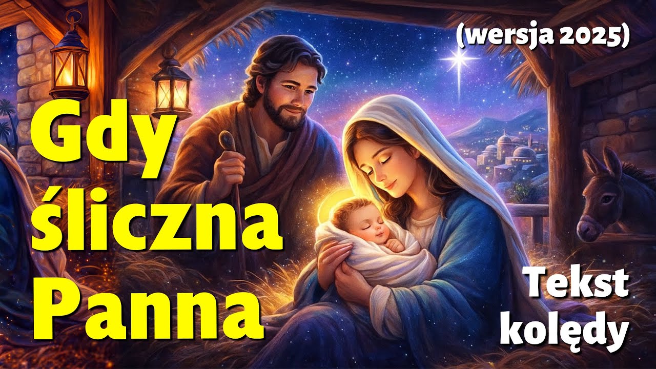 Gdy śliczna Panna (wersja 2025) - Lena Sobczyk - najpiękniejsze polskie kolędy - podkład Jangok