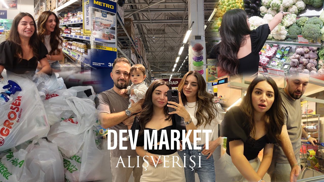 DEV MARKET ALIŞVERİŞİ VLOG🛒 | YENİ EVİN İLK ALIŞVERİŞİ | NE KADAR TUTTU | DUHAN KENDİNİ KAYBETTİ
