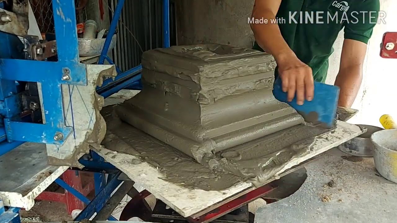 Chia sẻ kỹ thuật quay, kéo và đúc đầu trụ cột, chậu kiểng mẫu mới