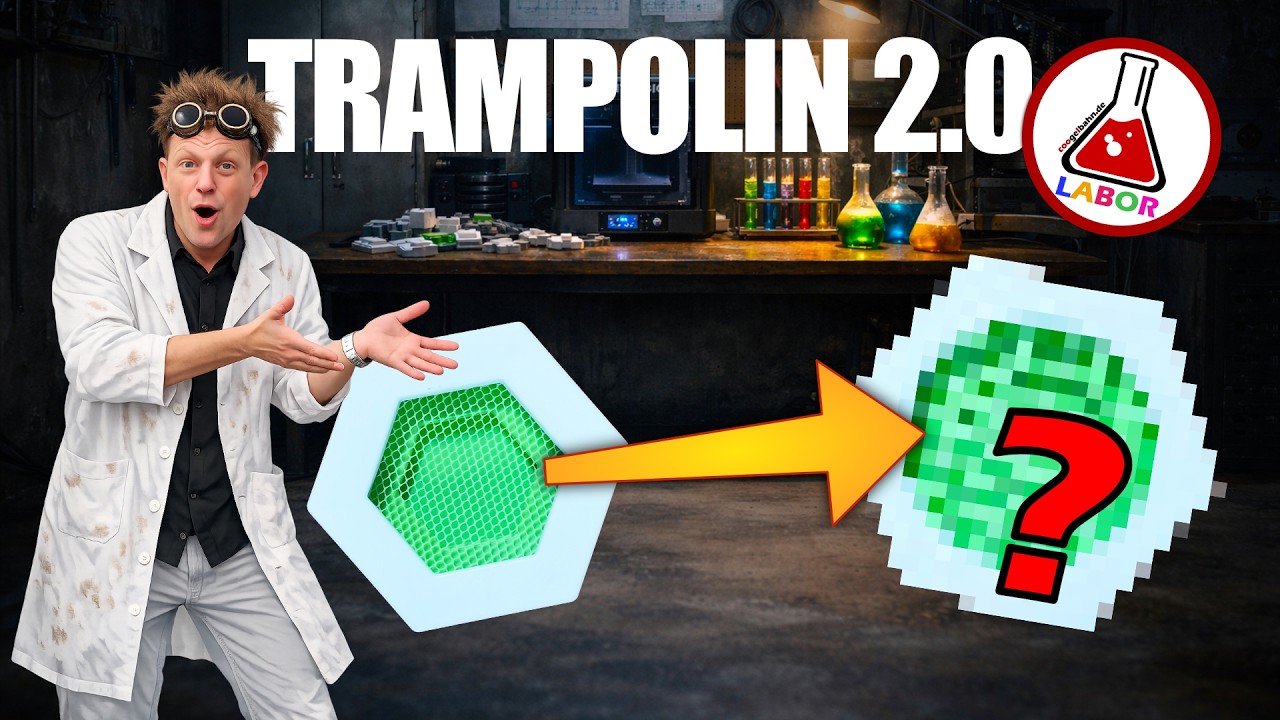TPU, TPE, Fliegengitter & 4cm² :: Mein Weg zum besseren GraviTrax-Trampolin 🧪 Coogelbahn-Labor