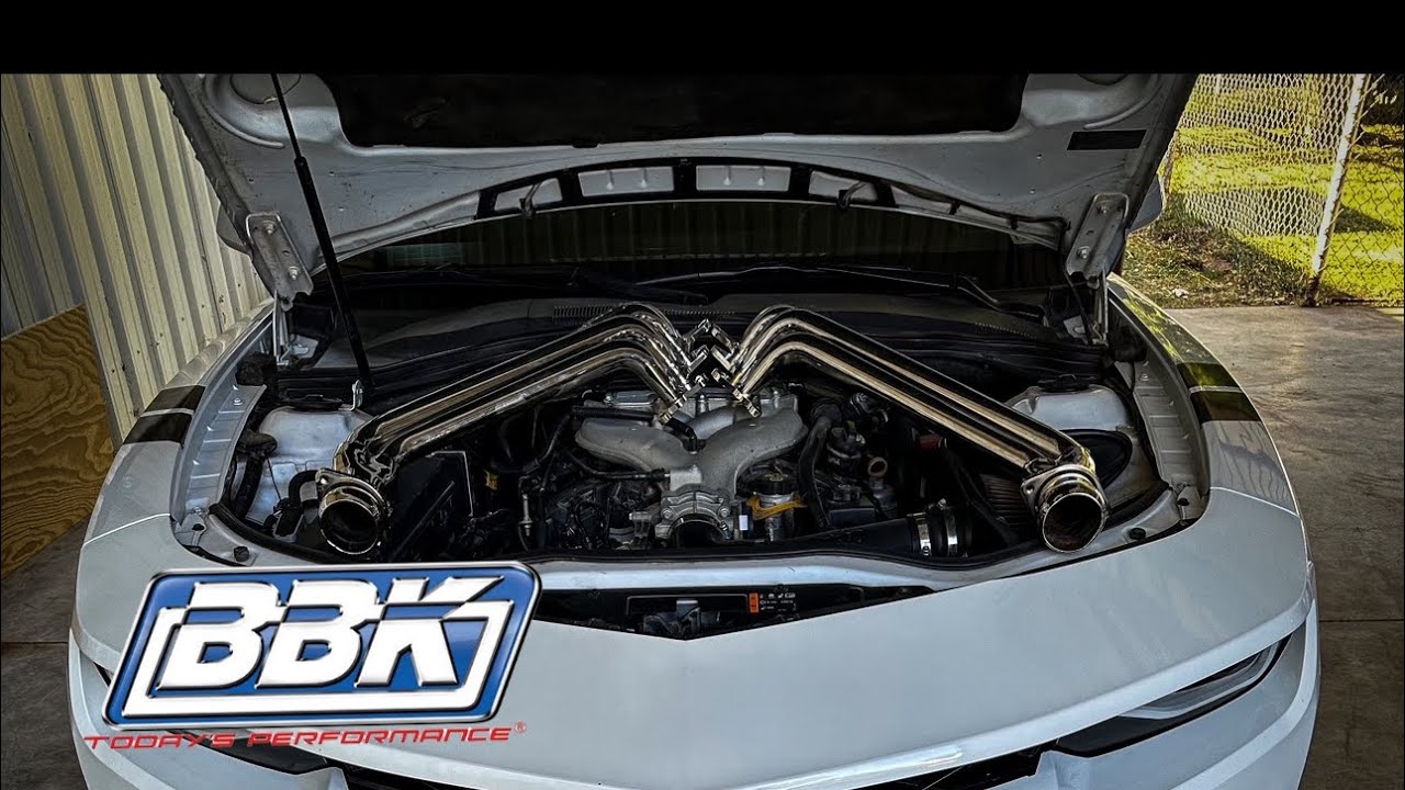 Camaro 2011 V6 получает заголовки (BBK Headers), часть 1