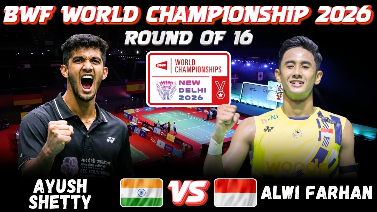 🔥THE MENTALITY🔥 Ayush SHETTY (IND) vs Alwi FARHAN (INA) | World Championship 2026 Badminton