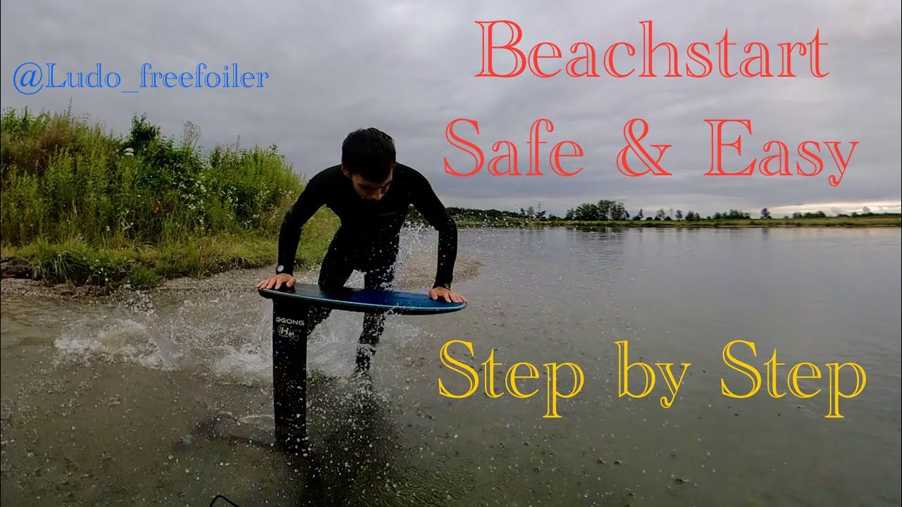 Beach Start Safe and Easy in 6 Steps | PUMP FOIL #pumpfoil #hydrofoil #beachstart #surffoil