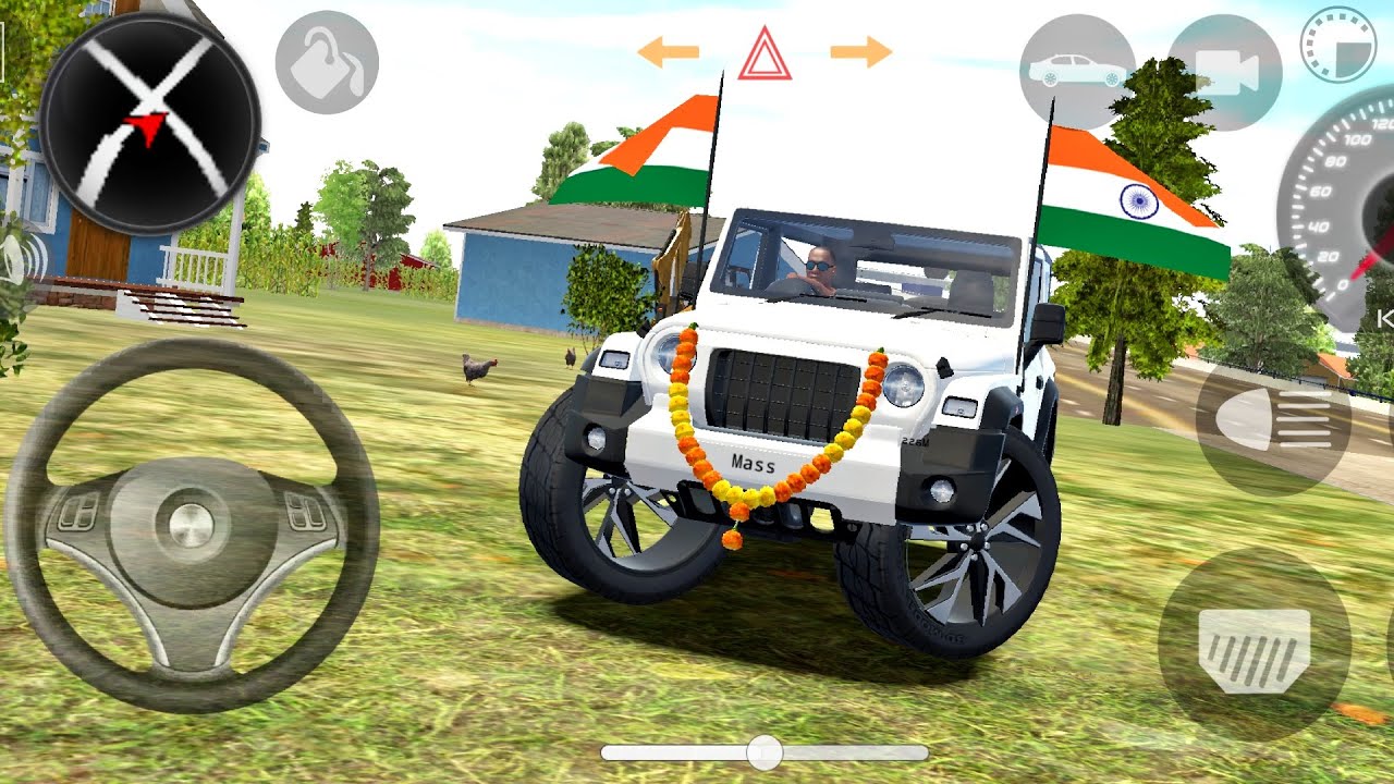 Modified Mahindra Thar😈Games:Indian White Thar (Gadi Wala Games) Car Game Android Game - #2025