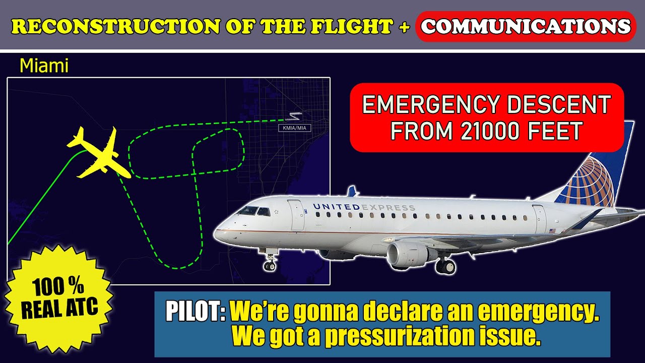 Emergency descent from 21000 feet. Pressurization issue | Republic Embraer 170 | Miami, ATC