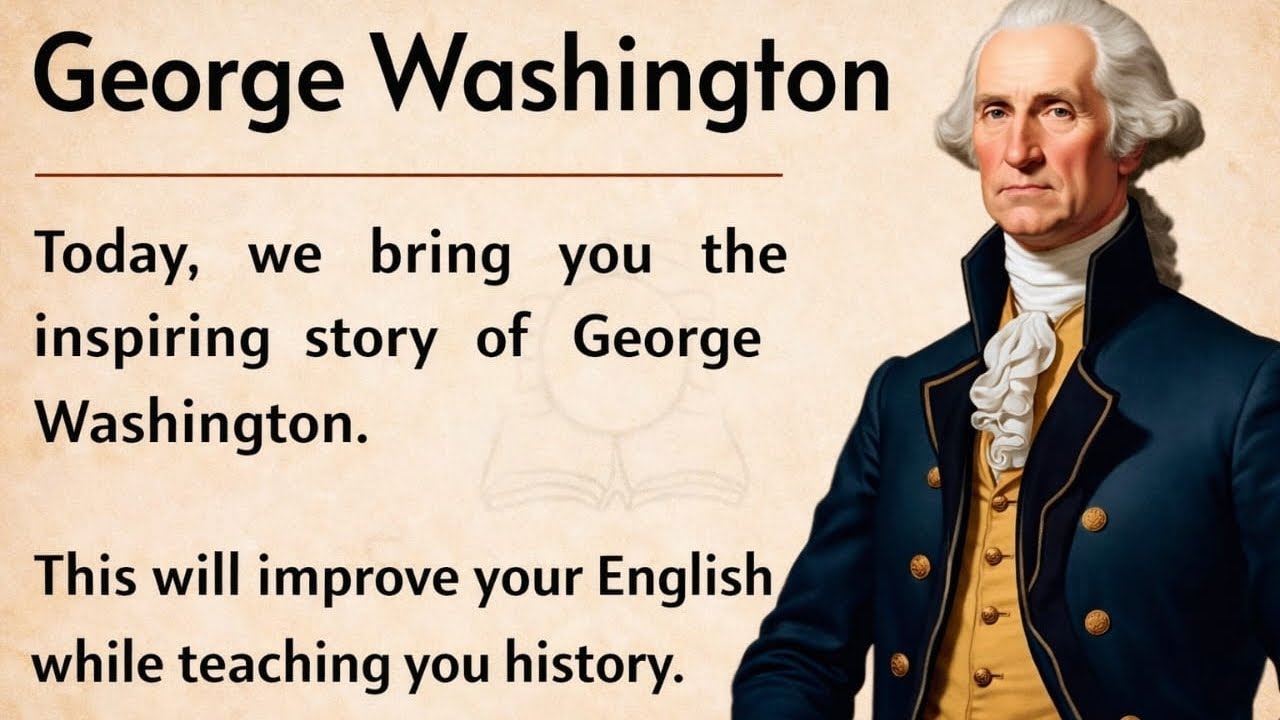 📘 George Washington | The Untold Story of America’s First President | Learn  English Through Story
