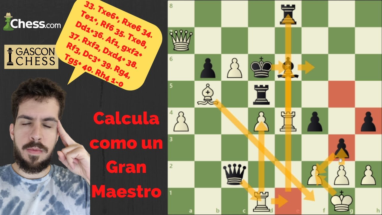 Entrenamiento de C&Aacute;LCULO para AJEDRECISTAS AVANZADOS ♟️🧩 GM GASC&Oacute;N