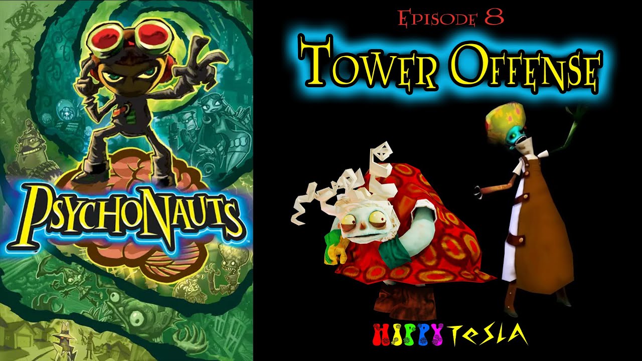 E08 Tower Offense (Story + 100% Run) | Psychonauts [PC]