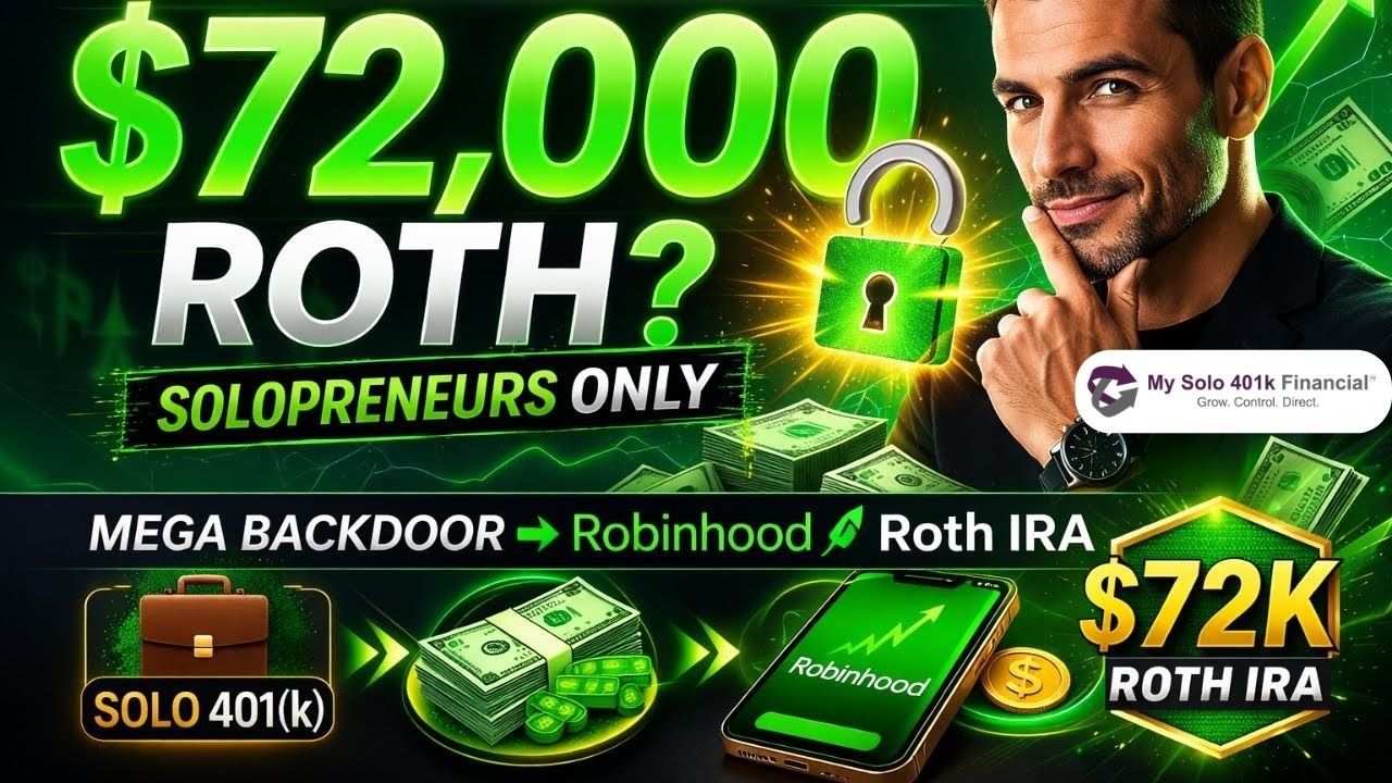 The $72,000 Robinhood Roth IRA Strategy for Solopreneurs 📱