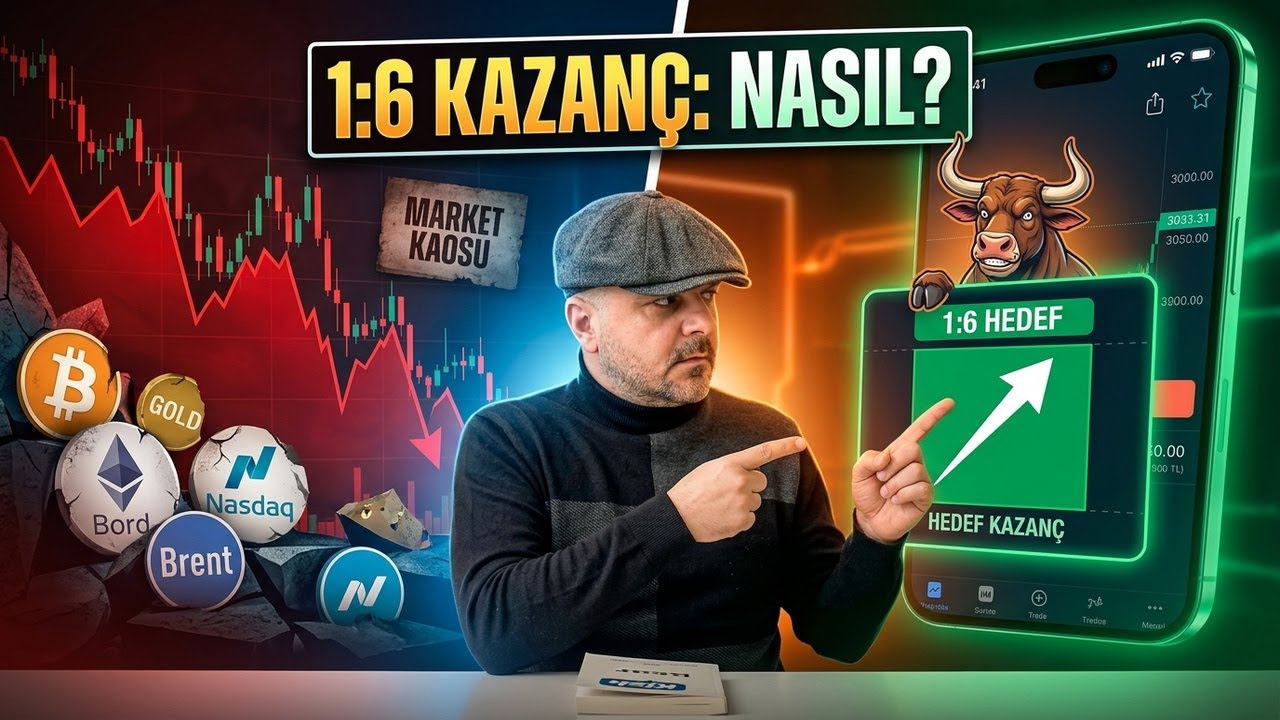 Market Kaosu: Altın, BTC ve Nasdaq Çökerken Nasıl Kazanılır? (1:6 Stratejisi) 📉🔥