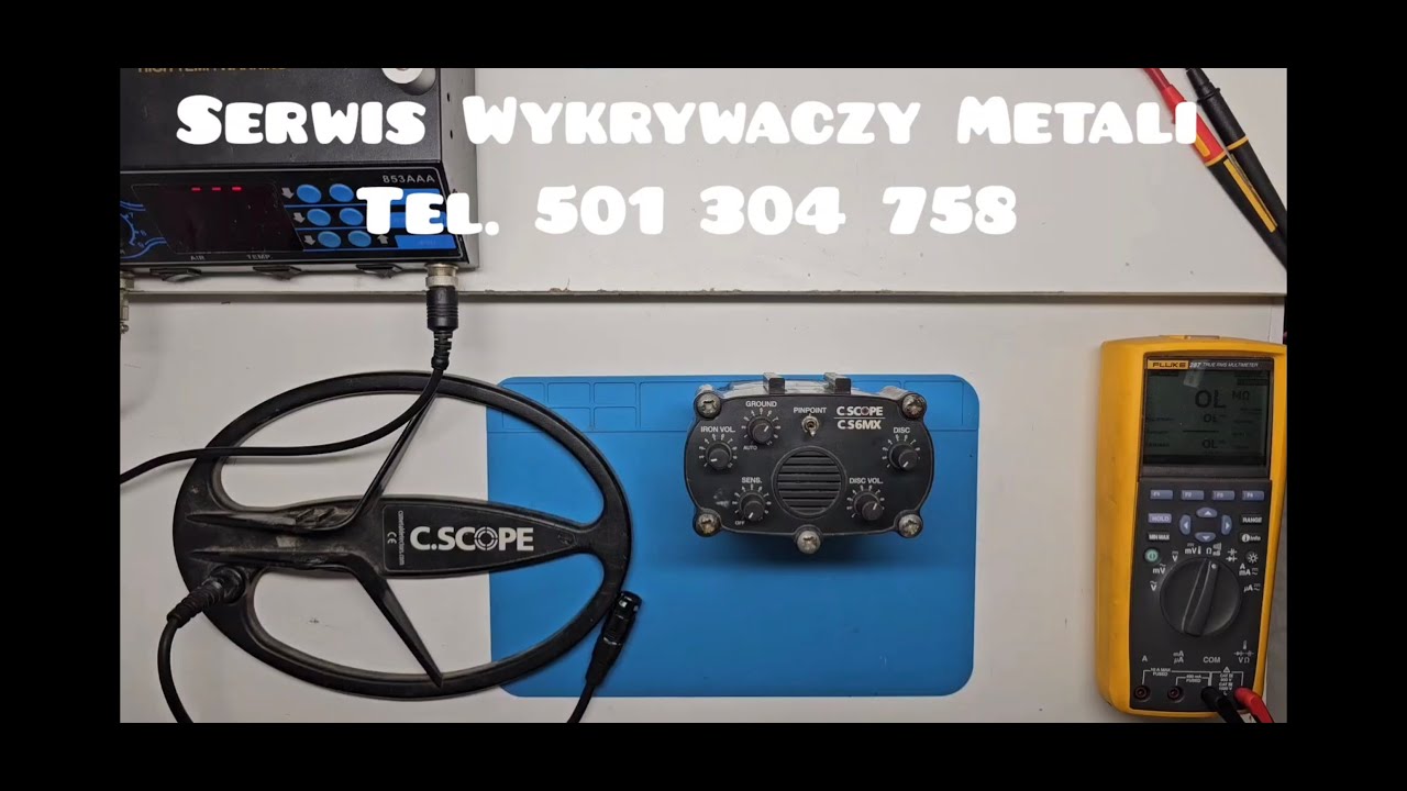 Naprawa wykrywacz metalu C SCOPE C S6MX, Repair of metal detector C SCOPE C S6MX, Reparatur von Meta