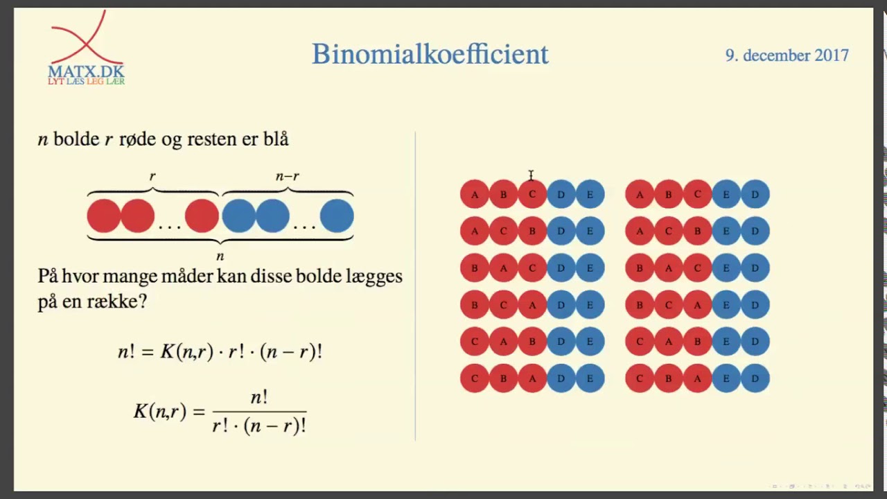 Kombinatorik - Binomialkoefficient