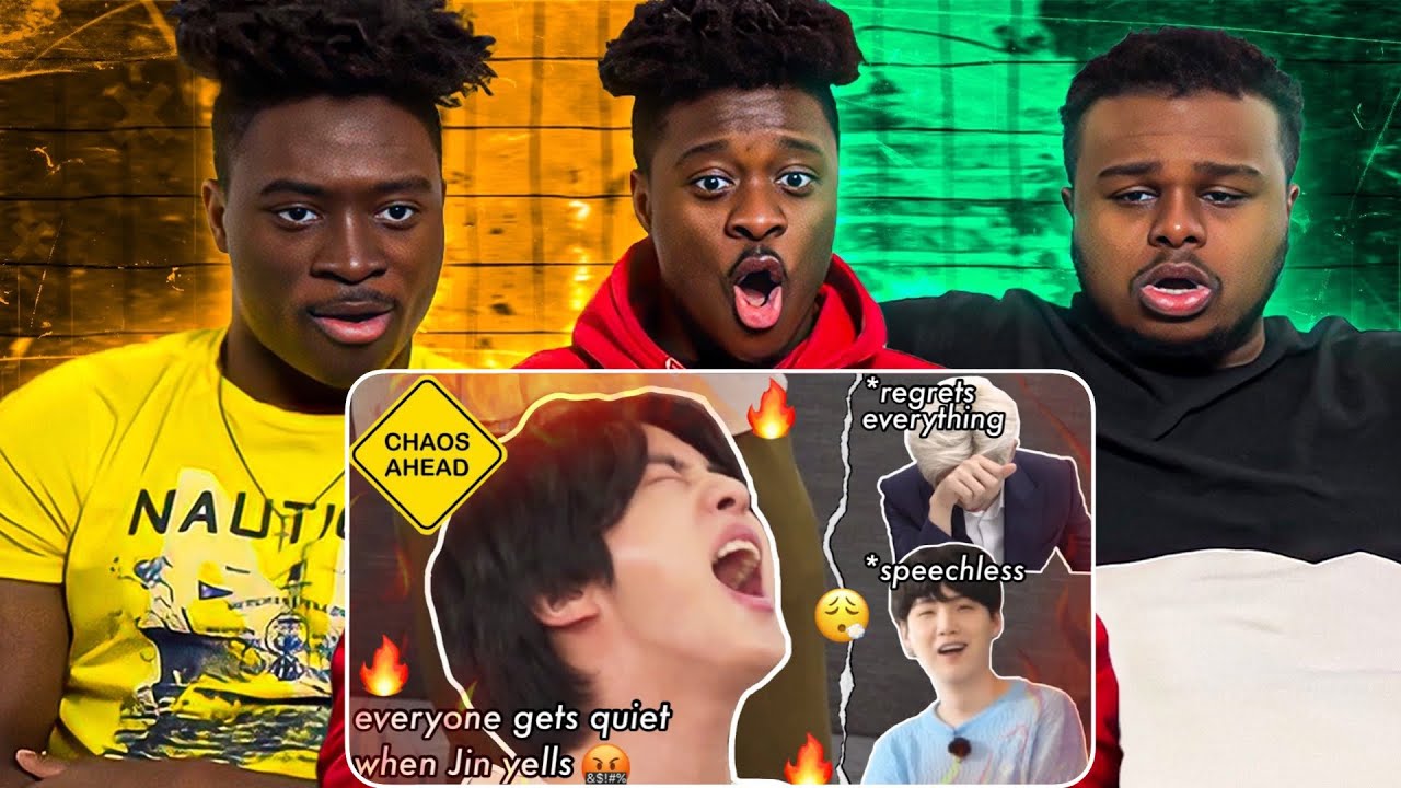Jin being so done with BTS & scolding them for 14min straight reaction!