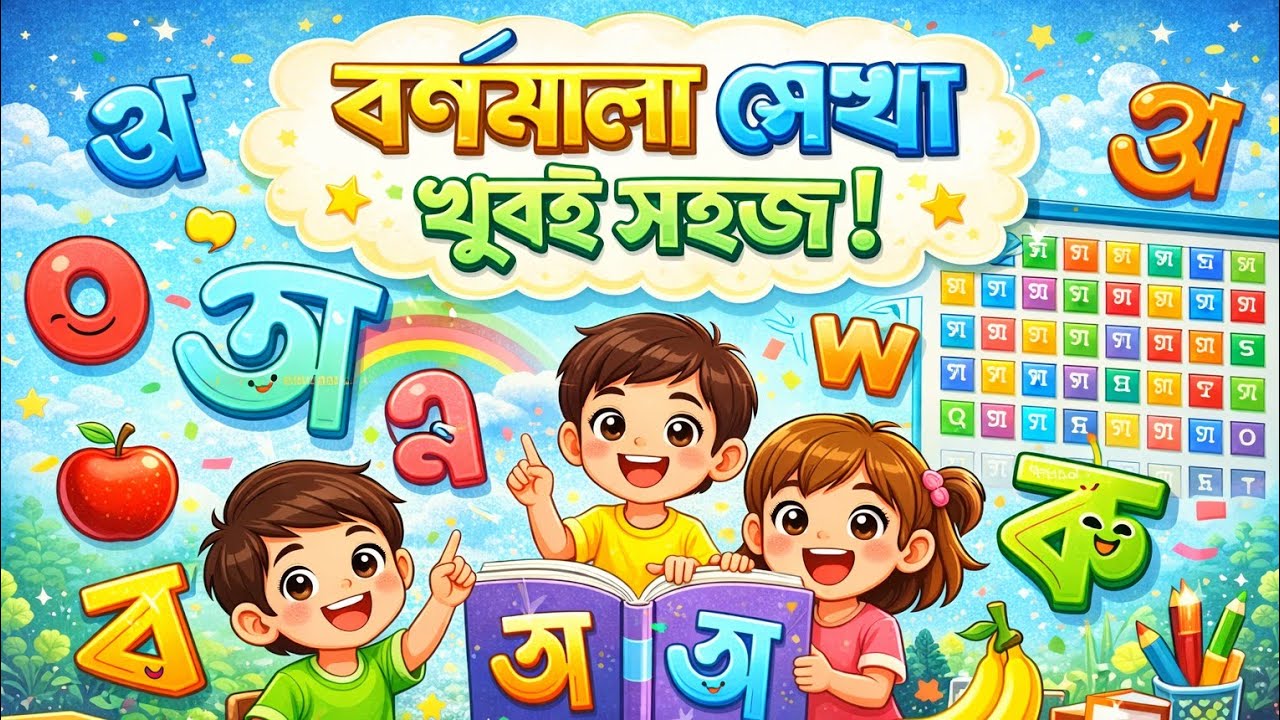 বর্ণমালা , প্রথম শ্রেনীর আমার বই এর বর্ণমালার ডেমো ক্লাস। Class 1 barnomala demo class