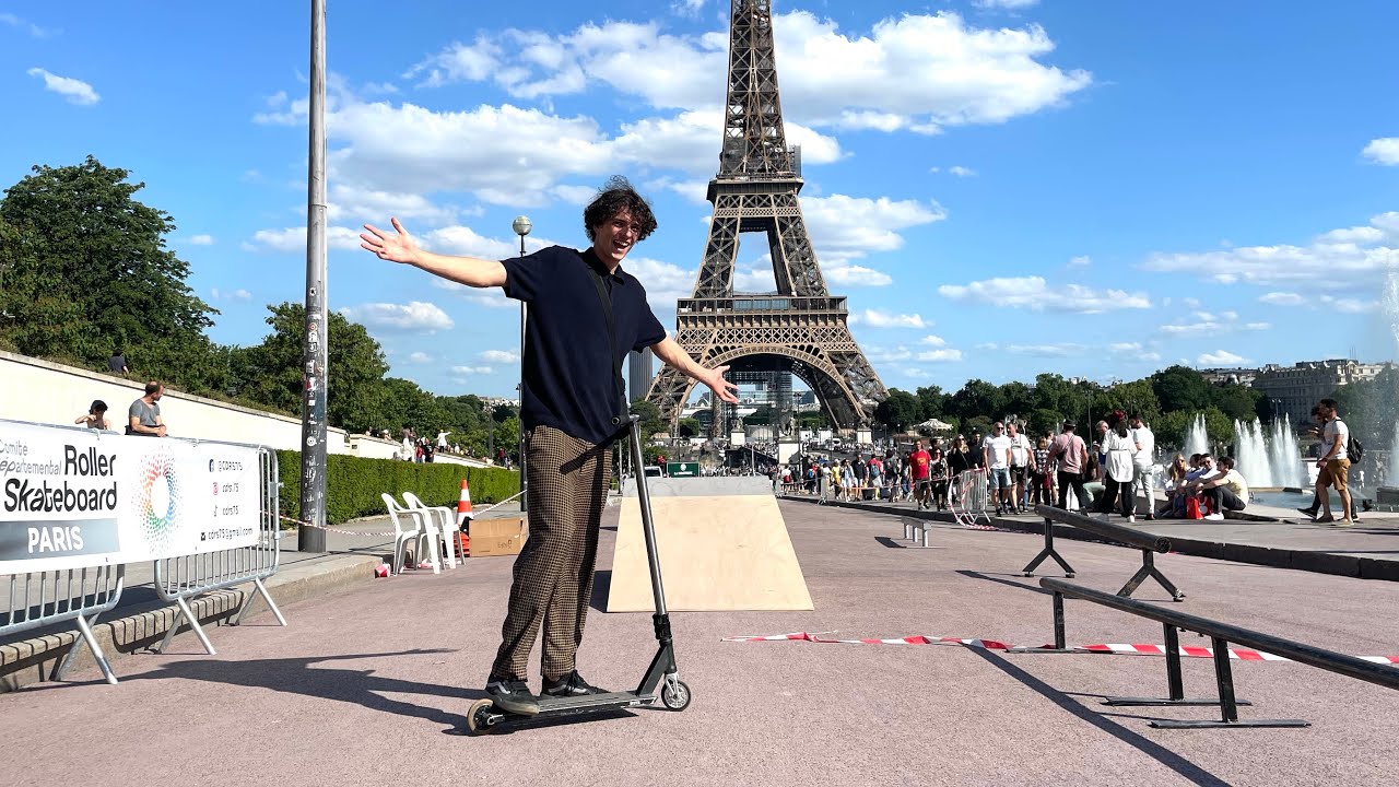 PREMIER SKATEPARK A LA TOUR EIFFEL !
