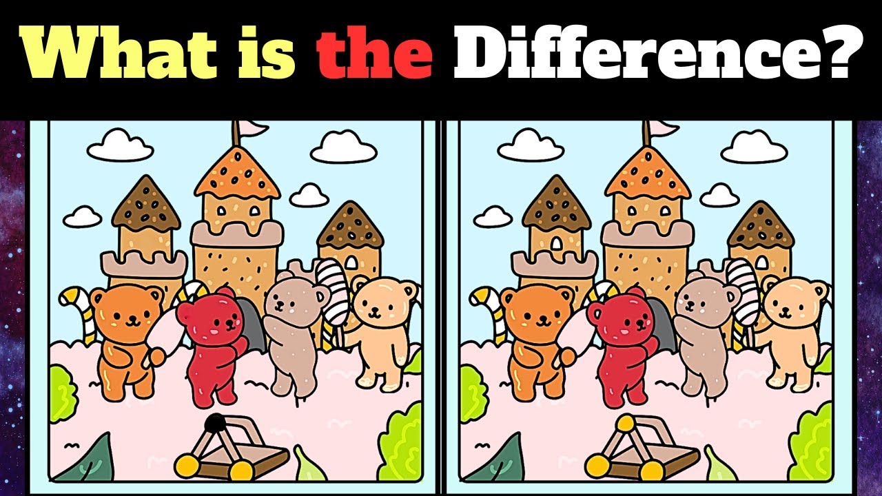 Find the Differences Yummy Bear Land What 's Different Puzzle