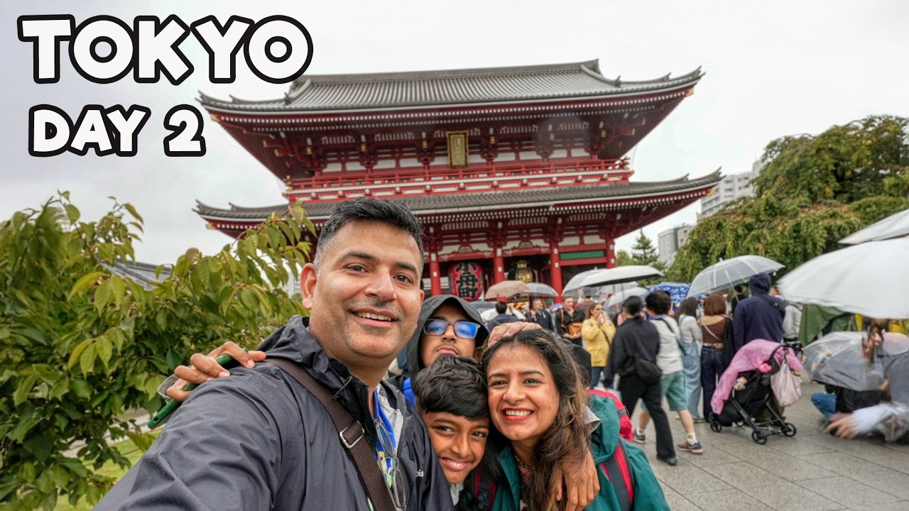 Raw Tokyo Adventure - Rain, Shopping, Temples, Street Food, Akihabara, Conveyer Sushi 🇯🇵 | Japan #2
