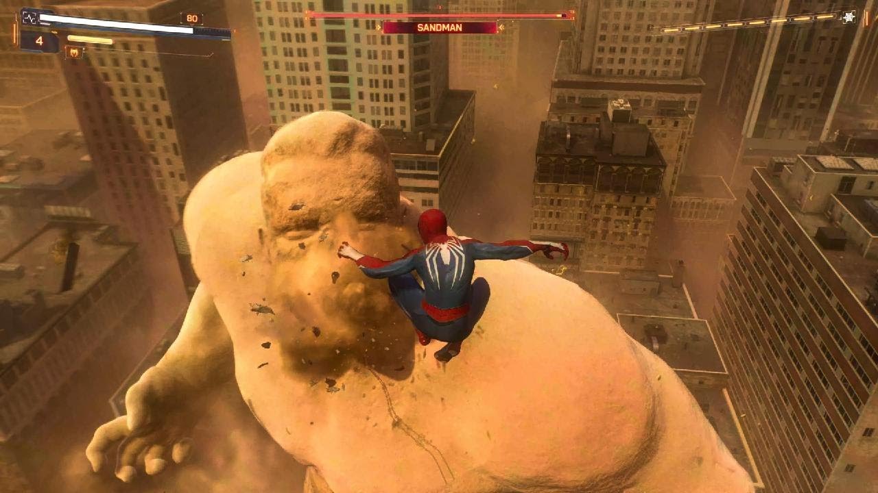 Spider-Man 2 PS5: Epic Sandman Boss Fight on Skyscraper - Ultra Realistic 4K HDR Gameplay