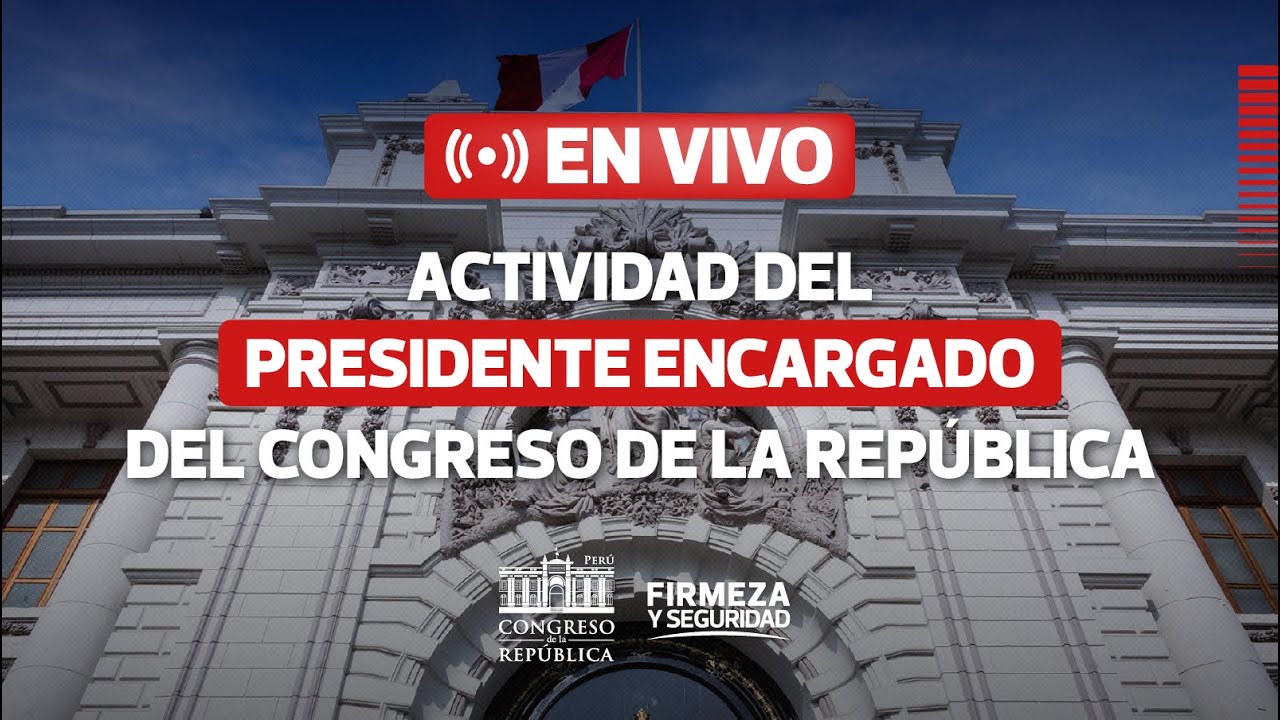 🔴 EN VIVO: Presidente encargado del Congreso participa en juramentaci&oacute;n de nueva titular de JNJ