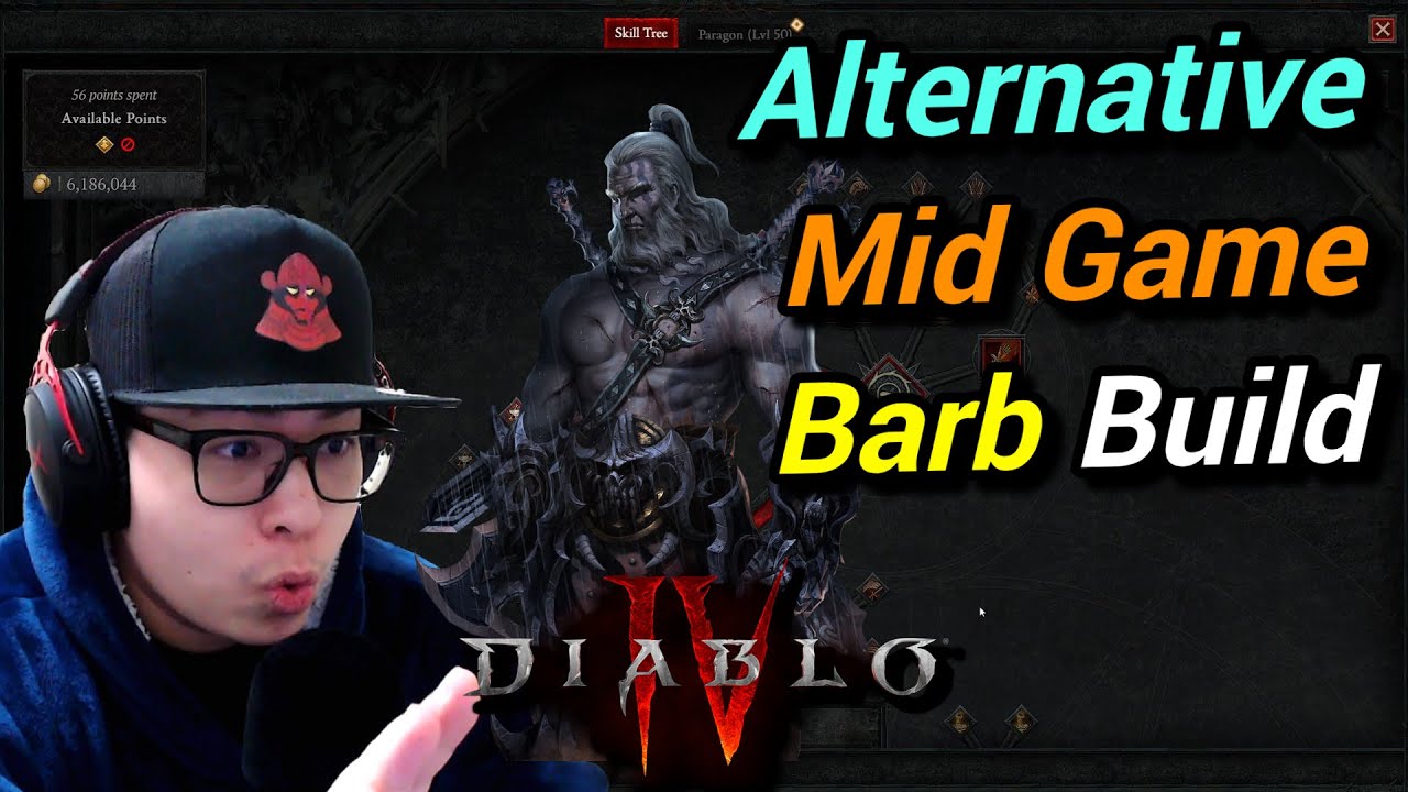 Diablo 4 - Alternative Version of the Best Barbarian Leveling Build - Mid Game - Level 40+