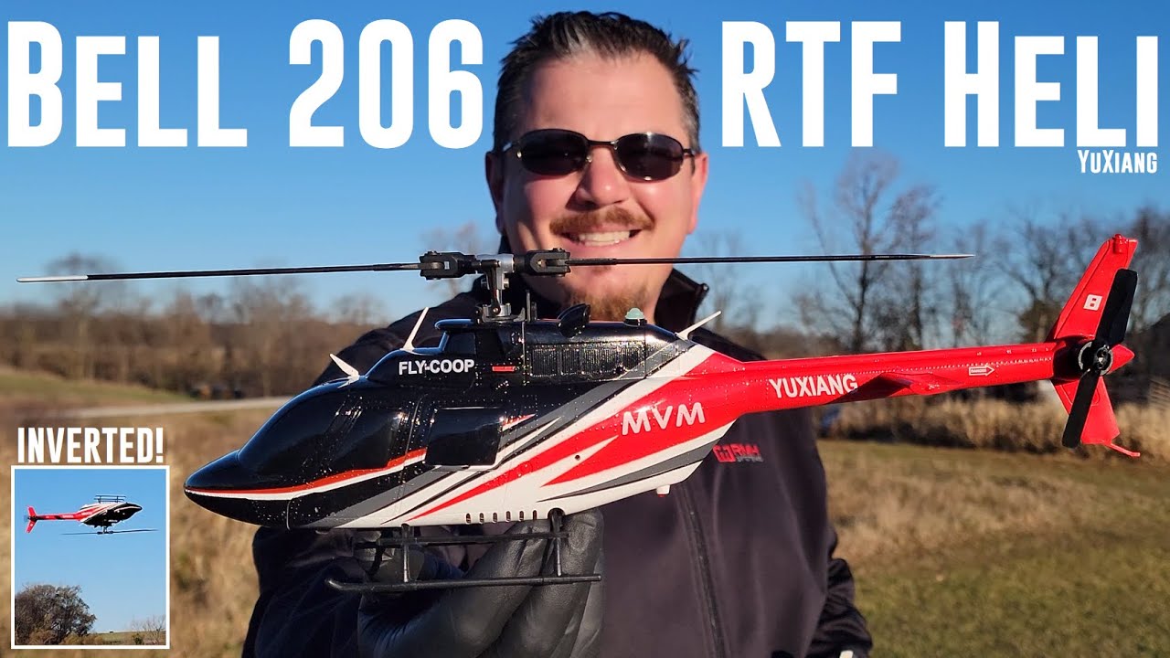 Yu Xiang - F08 - Bell 206 - RTF Heli - Unbox & Maiden Flights
