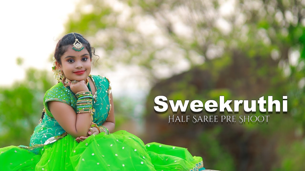 #halfsaree pre shoot Song # Sweekruthi Half Saree pre shoot
