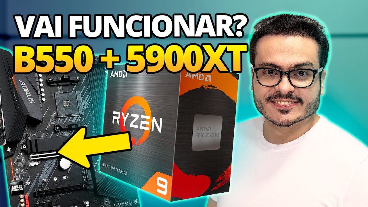 PLACA MÃE B550 + 9 5900xt RODA de BOA? Vem Conferir 🔥