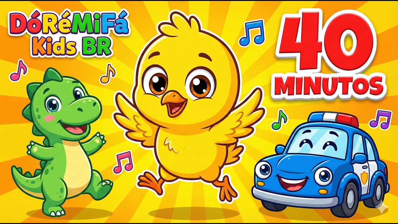 40 MINUTOS: Seu Lobato Tinha Um Sítio + Dinossauro + Carros de Polícia | Músicas Infantis para Pular